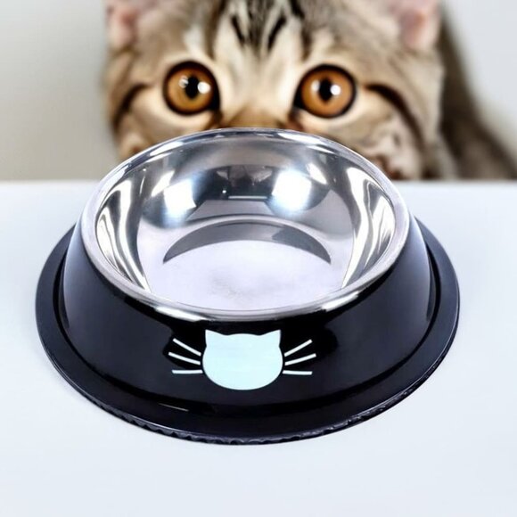 Set of 2 Stainless Steel Cat Bowls – Non-Slip, Durable & Easy to Clean Food Dish - Picture 11 of 11